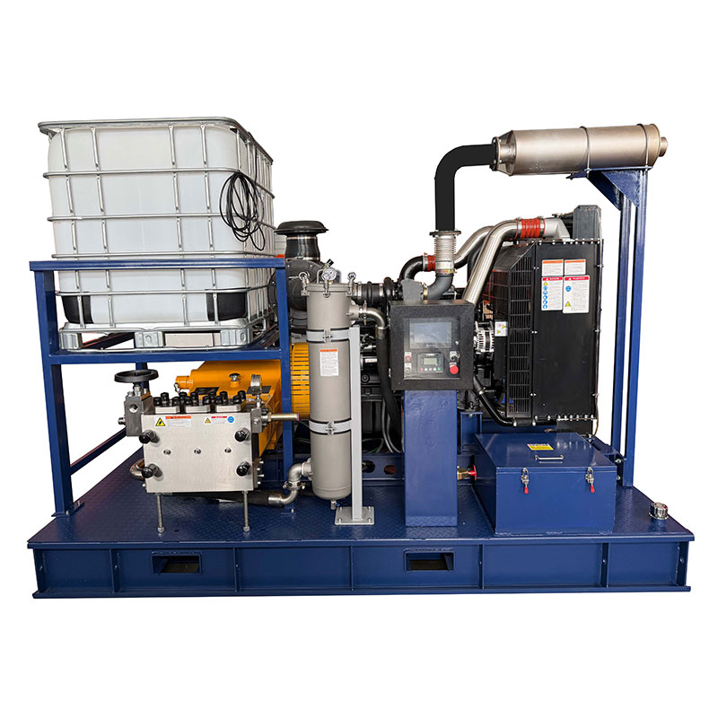 Mașină de sablare cu apă de înaltă presiune de 40.000 PSI pentru curățarea industrială
